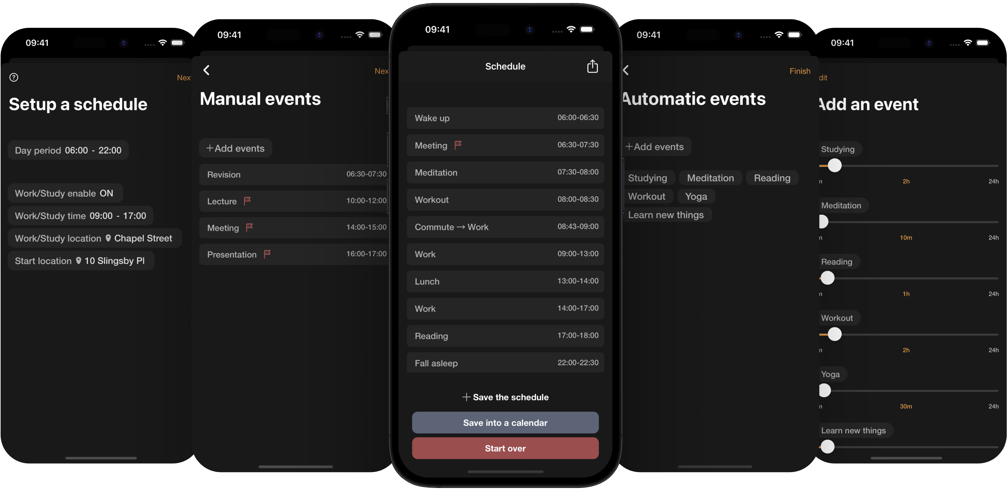 Smart Schedule Planner Screen Shot